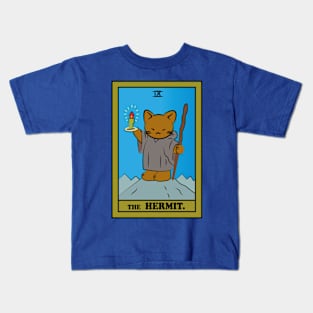 TAROT CARDS | THE HERMIT. | CAT Kids T-Shirt